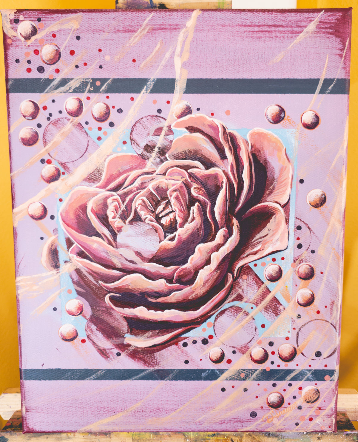Dazzling Rose- Original Painting