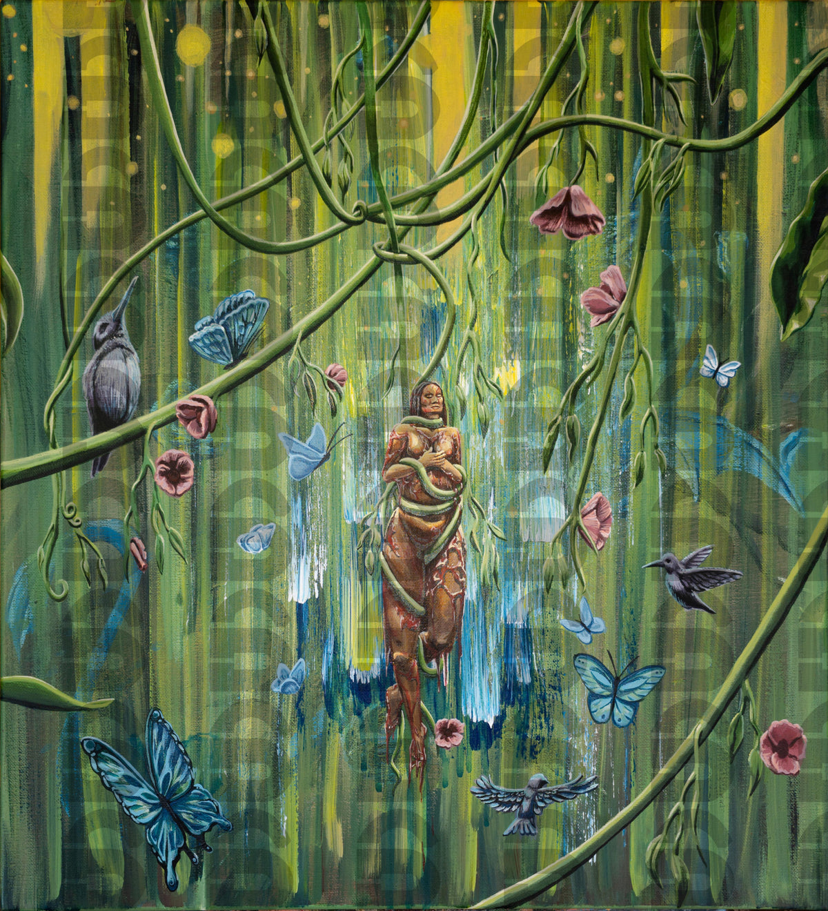 Into The Canopy - Acrylic Painting